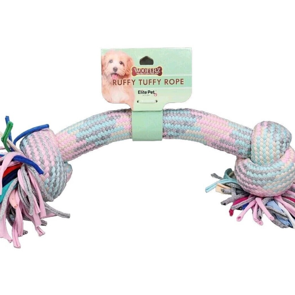 Wooferz Elite Ruffy Tuffy Rope Toy For Pets Heavy Duty